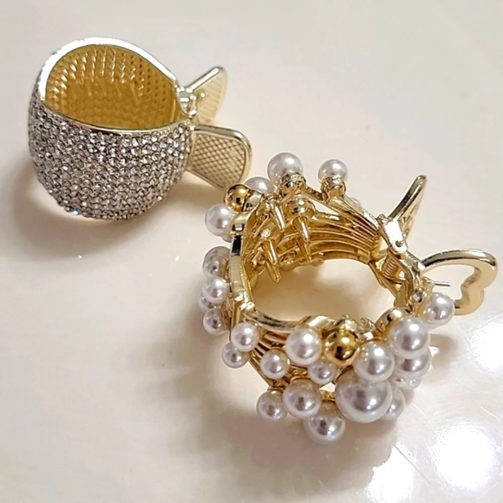 Faux PEARL HAIR CLAW As Bundle (7pc)